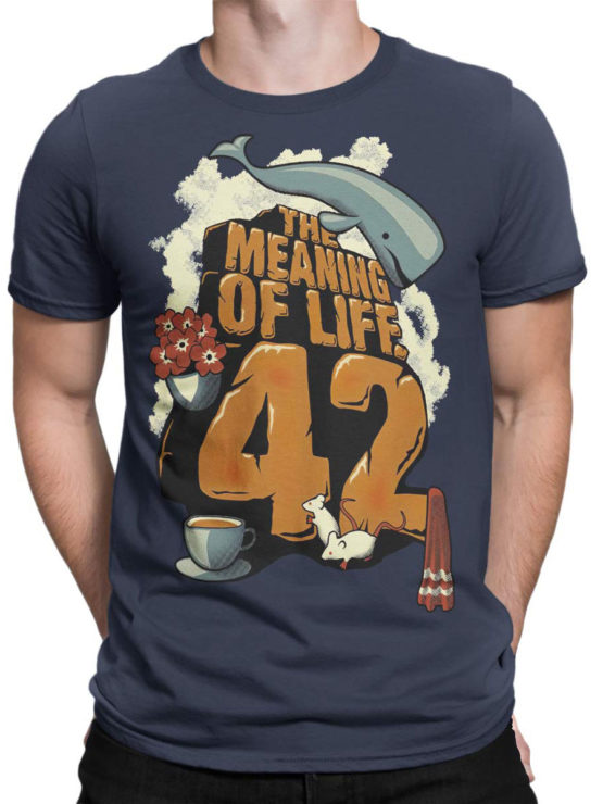 1214 The Hitchhikers Guide to the Galaxy T Shirt Meaning Front Man