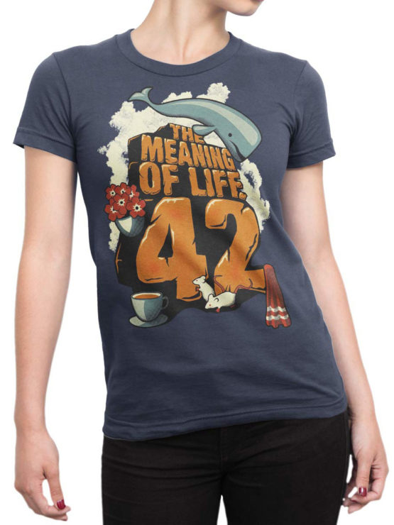 1214 The Hitchhikers Guide to the Galaxy T Shirt Meaning Front Woman