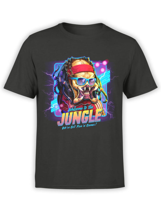 1224 Alien T Shirt Jungle Front