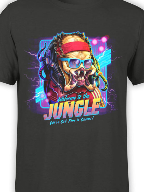 1224 Alien T Shirt Jungle Front Color