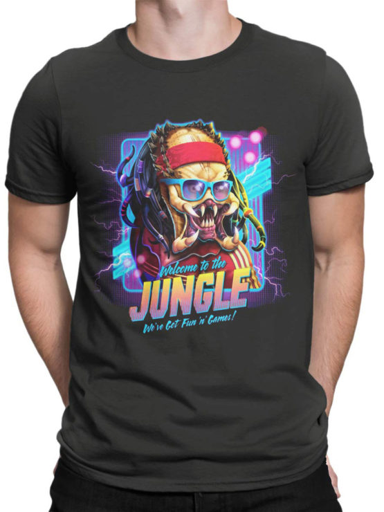 1224 Alien T Shirt Jungle Front Man