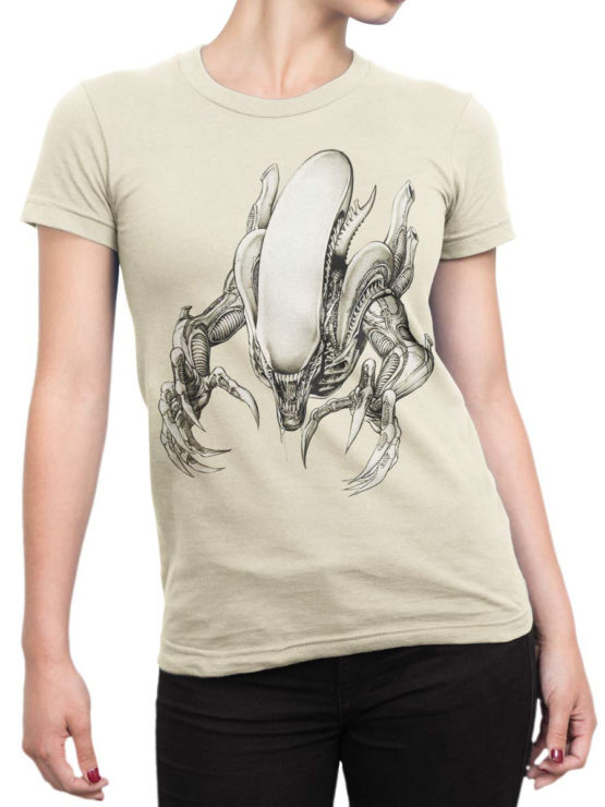 1227 Alien T Shirt Jump Front Woman