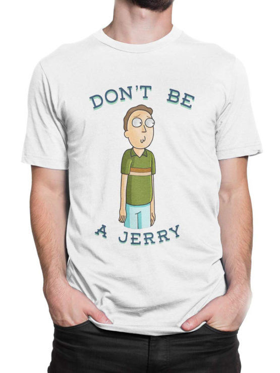1237 Rick and Morty T Shirt Jerry Front Man 2