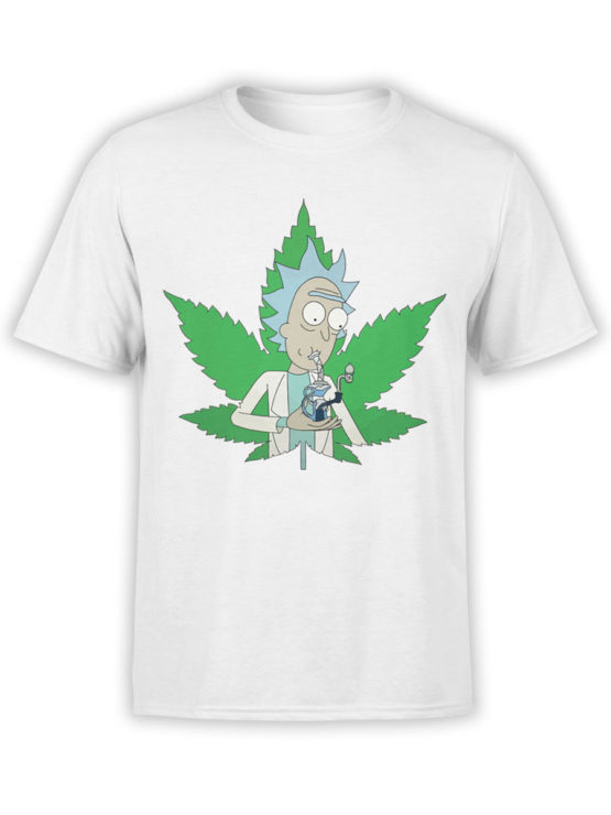 1238 Rick and Morty T Shirt 420 Front