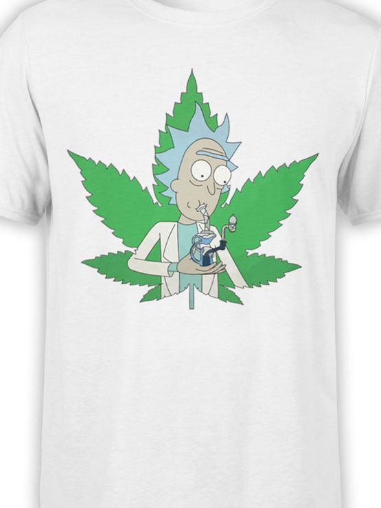 1238 Rick and Morty T Shirt 420 Front Color