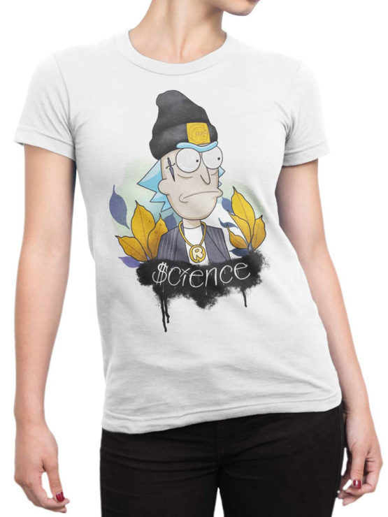 1242 Rick and Morty T Shirt Gangsta Front Woman