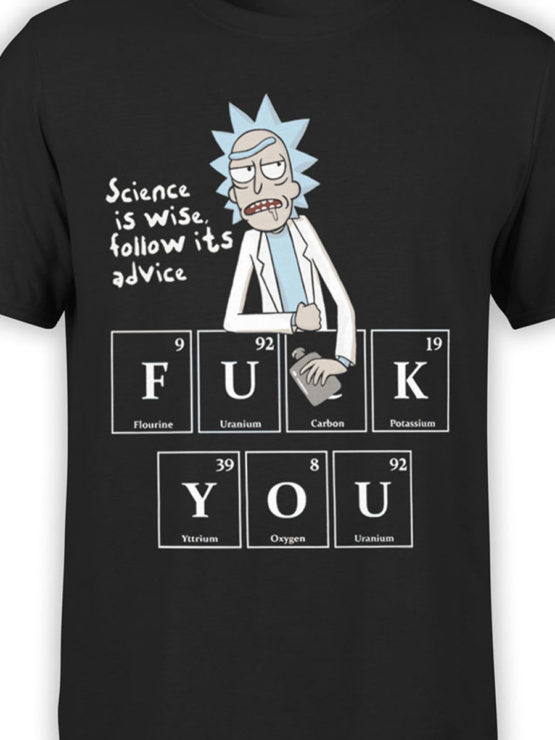 1243 Rick and Morty T Shirt FckYou Front Color