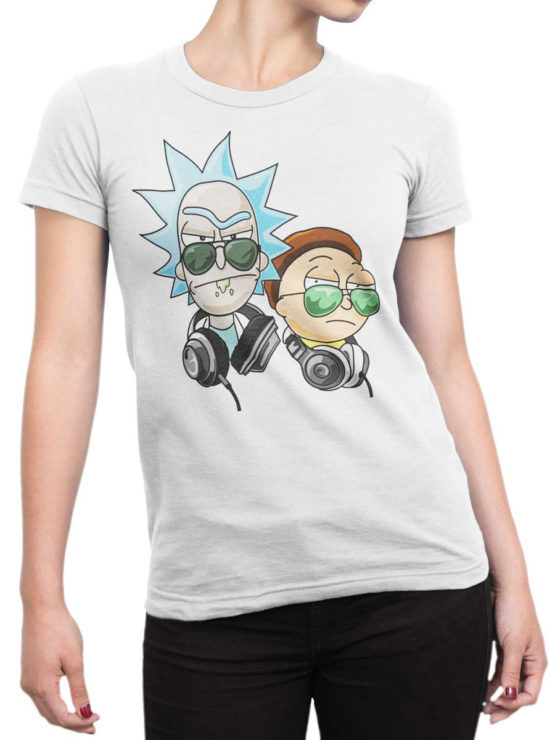 1244 Rick and Morty T Shirt Coolest Front Woman