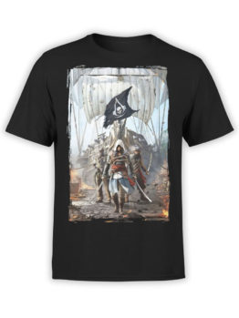 1254 Assassin’s Creed T Shirt Pirates Front
