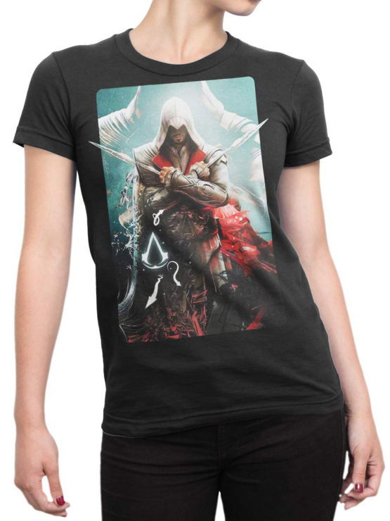 1257 Assassin’s Creed T Shirt X Front Woman