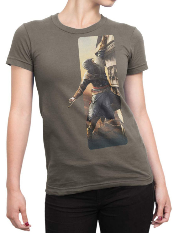 1266 Assassin’s Creed T Shirt Climbing Front Woman
