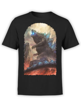 1272 Godzilla T Shirt City Front