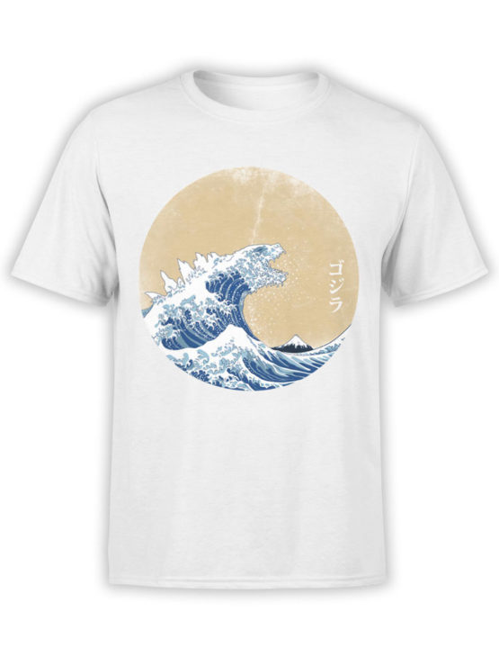 1275 Godzilla T Shirt Waves Front