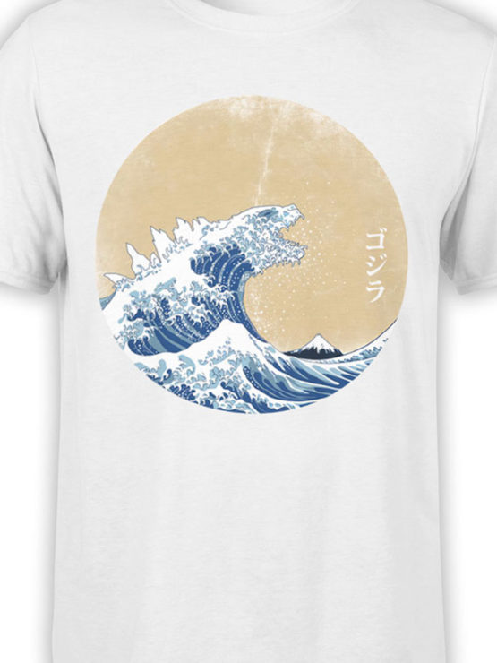 1275 Godzilla T Shirt Waves Front Color