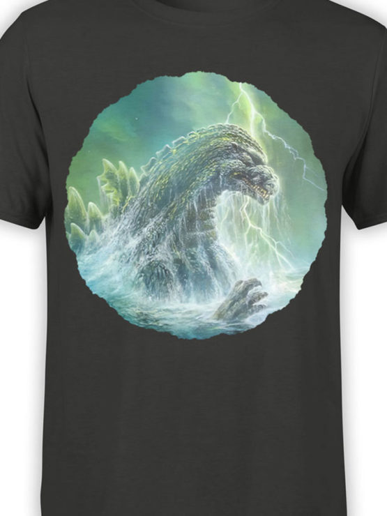 1276 Godzilla T Shirt Sea Front Color