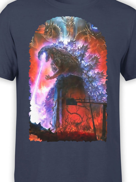 1278 Godzilla T Shirt End of the World Front Color