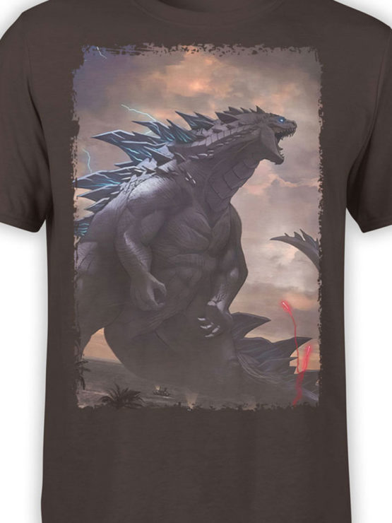 1284 Godzilla T Shirt Monster Front Color