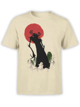1305 Samurai Jack T Shirt Silhouette Front