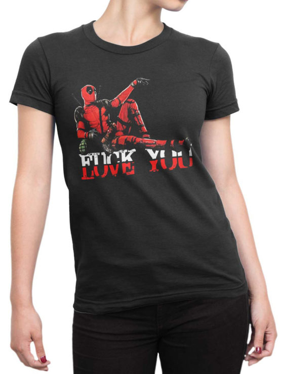 1314 Deadpool T Shirt Love You Front Woman