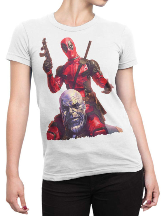 1318 Deadpool T Shirt Wassup Front Woman