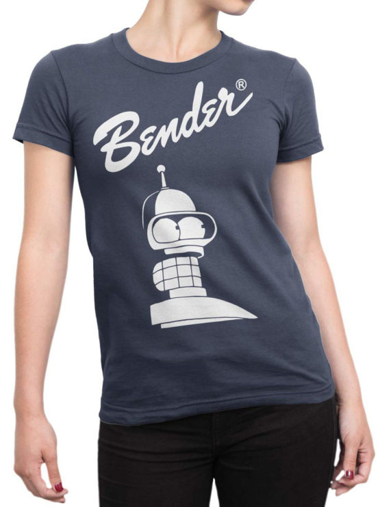 1331 Futurama T Shirt Bender Rodriguez Front Woman