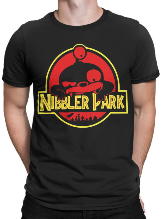 1332 Futurama T Shirt Nibbler Park Front Man