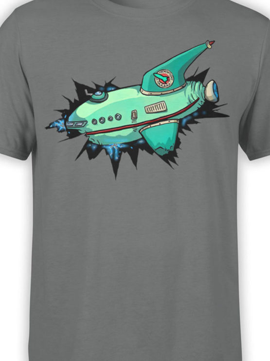 1333 Futurama T Shirt Ship Front Color