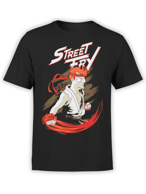1335 Futurama T Shirt Street Fry Front