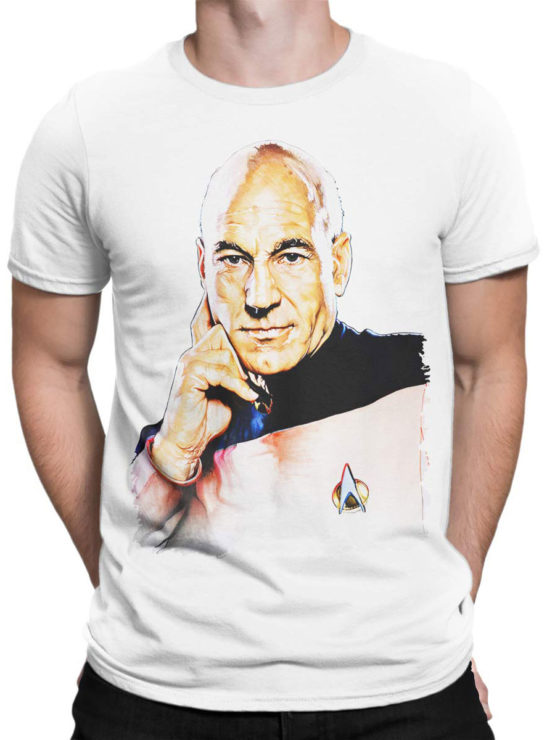 1356 Star Trek T Shirt Picard Front Man