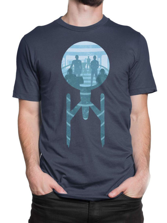1358 Star Trek T Shirt Ship Front Man 2