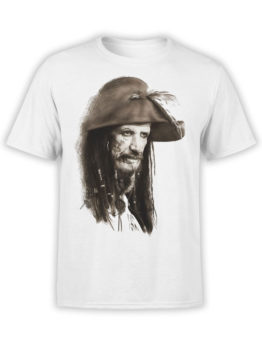 1372 Pirates of the Caribbean T Shirt Captain Teague Front