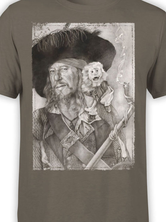 1375 Pirates of the Caribbean T Shirt Barbossa Front Color