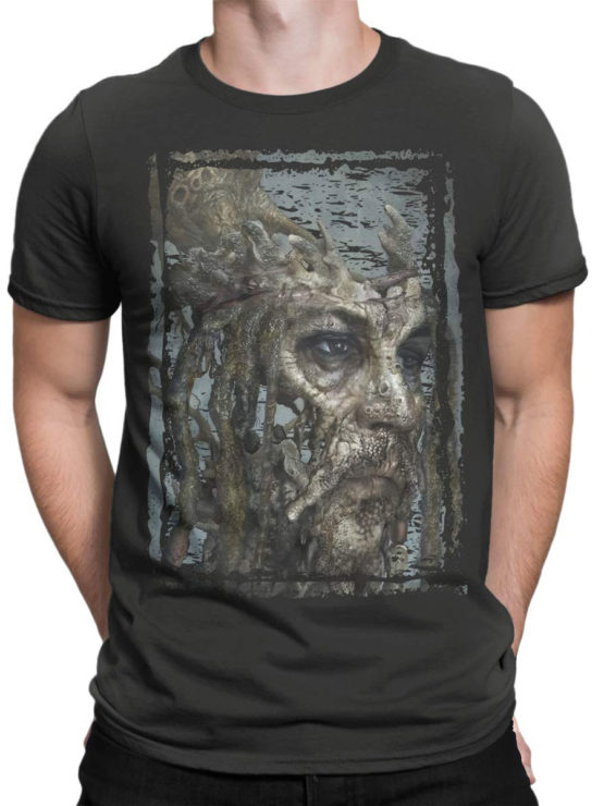 1380 Pirates of the Caribbean T Shirt Dead Jack Front Man
