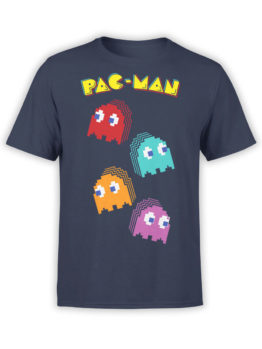 1394 Pac Man T Shirt Pixels Front