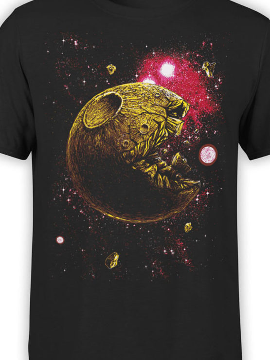 1396 Pac Man T Shirt Pac Moon Front Color