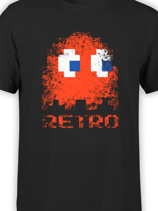 1399 Pac Man T Shirt Retro Front Color
