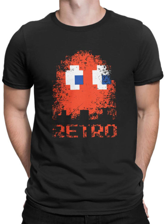 1399 Pac Man T Shirt Retro Front Man