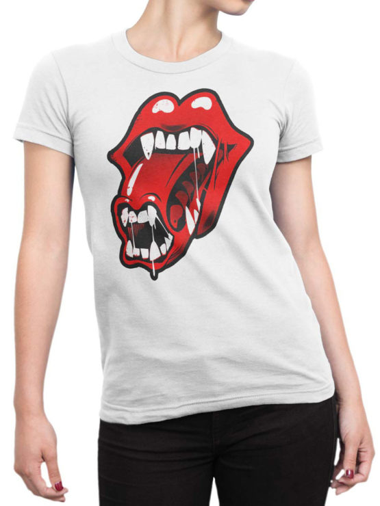 1755 Lips T Shirt Funny Alien T Shirt Front Woman