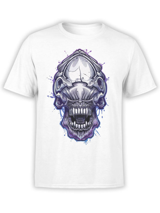 1756 Invader Face T Shirt Funny Alien T Shirt Front