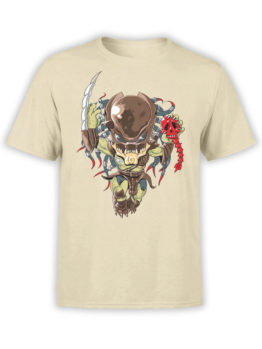 1758 Very Cute Predator T Shirt Funny Alien T Shirt Front